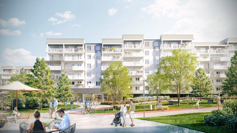 Wizualizacje 3d osiedla europejskiego- Gorzów