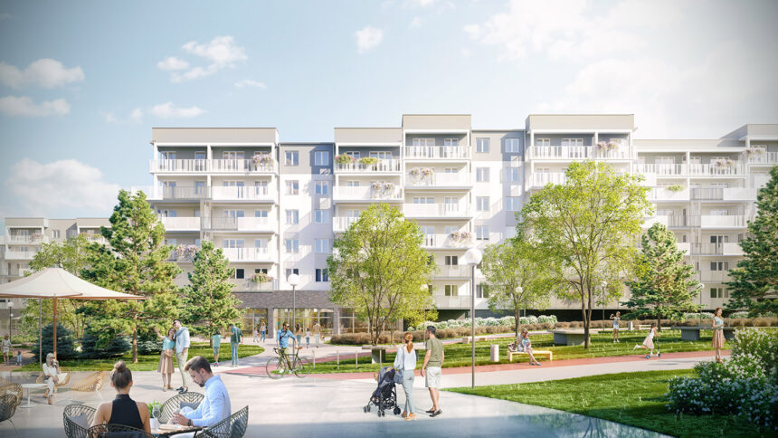 Wizualizacje 3d osiedla europejskiego- Gorzów