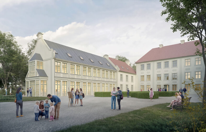 Wizualizacja 3D rozbudowy zamku Krokowa- Valo- studio